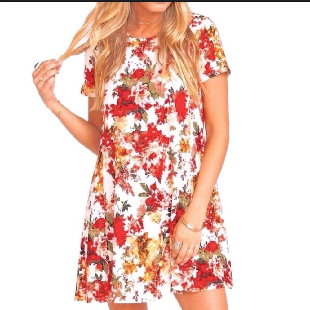 Show Me Your Mumu Nick’s Babydoll Dress Y2K Grunge Boho Floral Flare Small‎ EUC